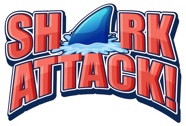 Shark Attack typography design