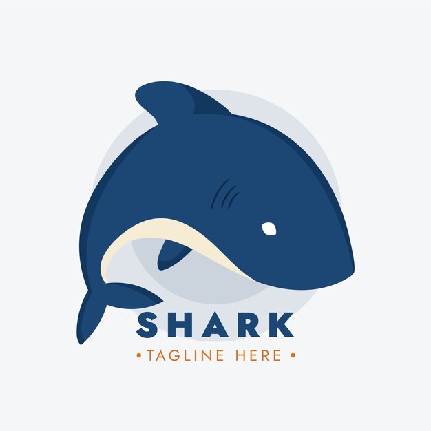 Shark branding logo template