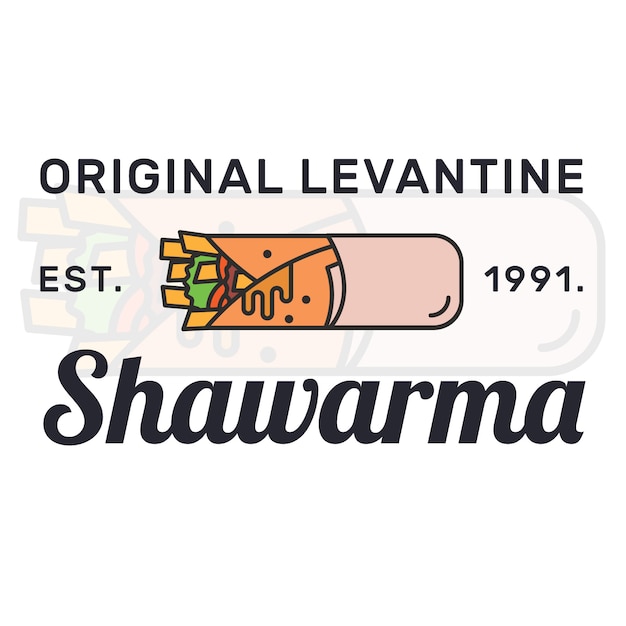 Free Vector shawarma logo