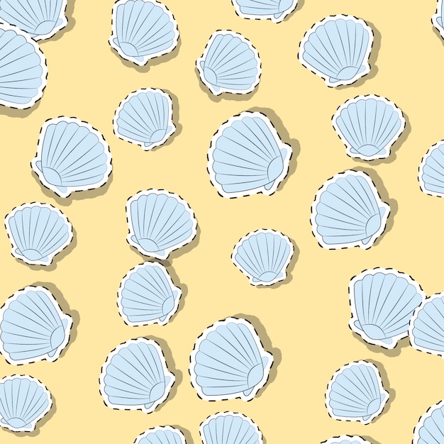 Free Vector shell pattern background