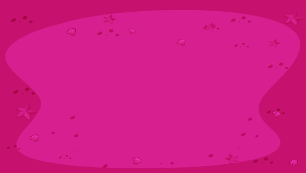 Free Vector shells and starfish on pink background