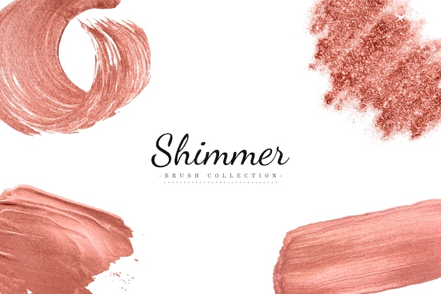 Free Vector shimmer brush set vector