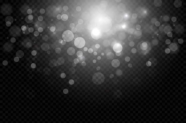 shining bokeh overlay background