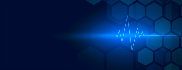 Free vector shiny cardiograph health care background design