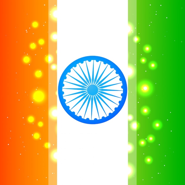 Free Vector shiny design for indian independence day