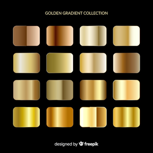 Shiny golden gradient pack