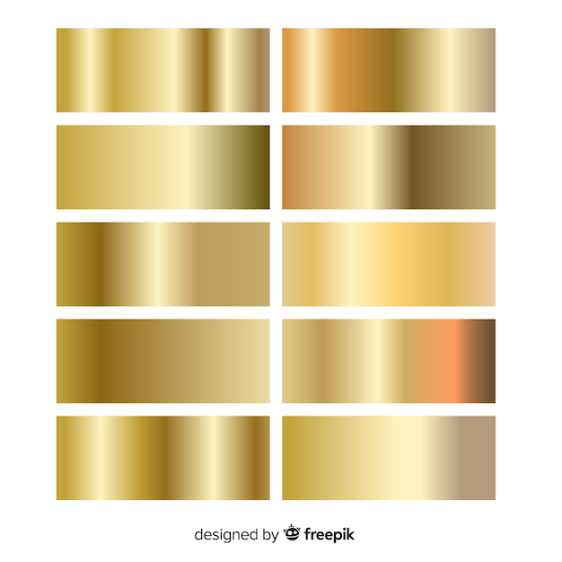 Shiny golden gradient pack