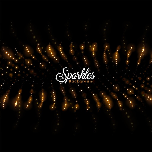 Free Vector shiny golden sparkles trails shimmering background