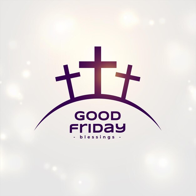 Shiny good friday religious background to commemorate crucifixion of christ