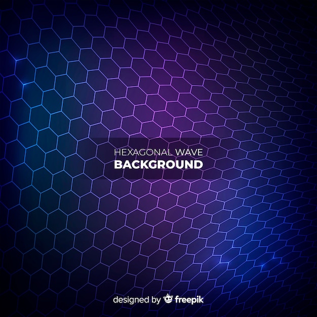 Shiny hexagonal background