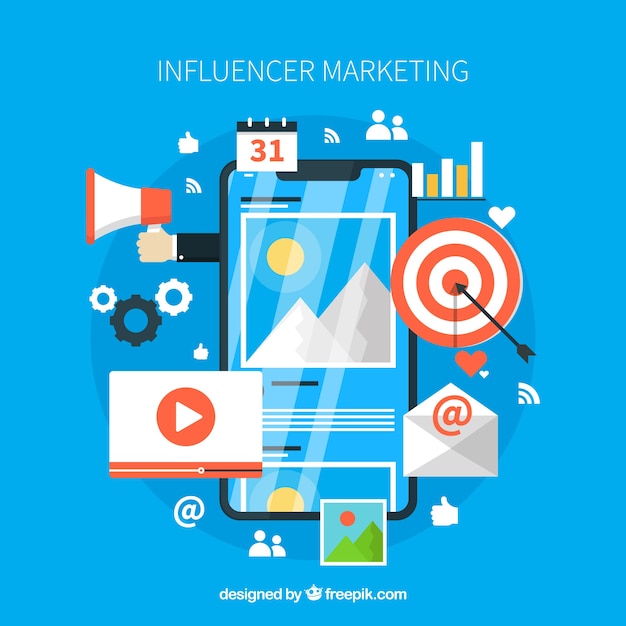 Shiny influencer marketing design