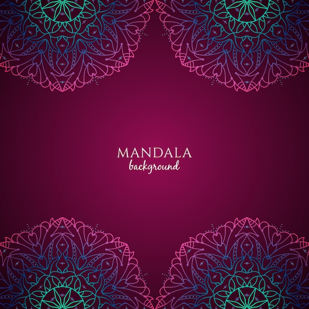 Free vector shiny mandala background design