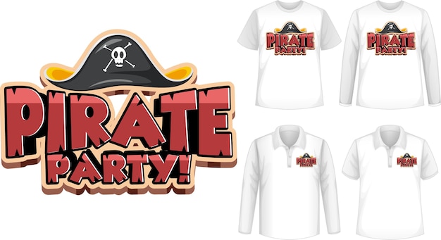 shirt with pirate party icon