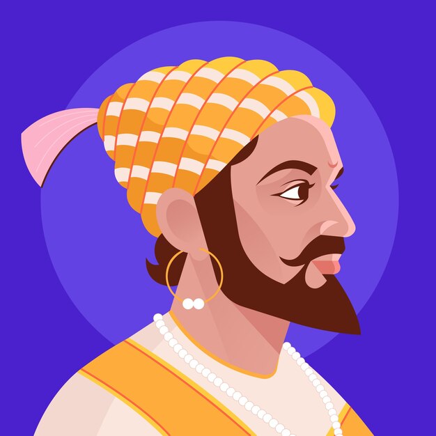 Shivaji maharaj illustration