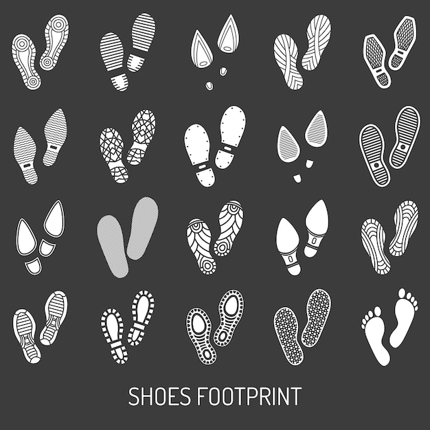 Shoes Footprint Set