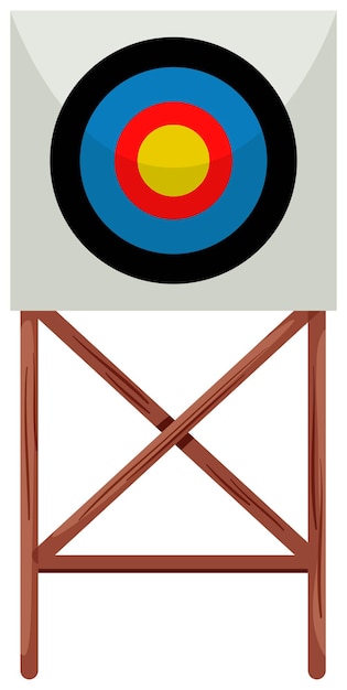 Free Vector shooting target on white background