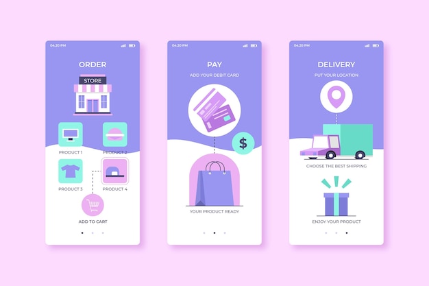 Shopping bags purchase online mobile app