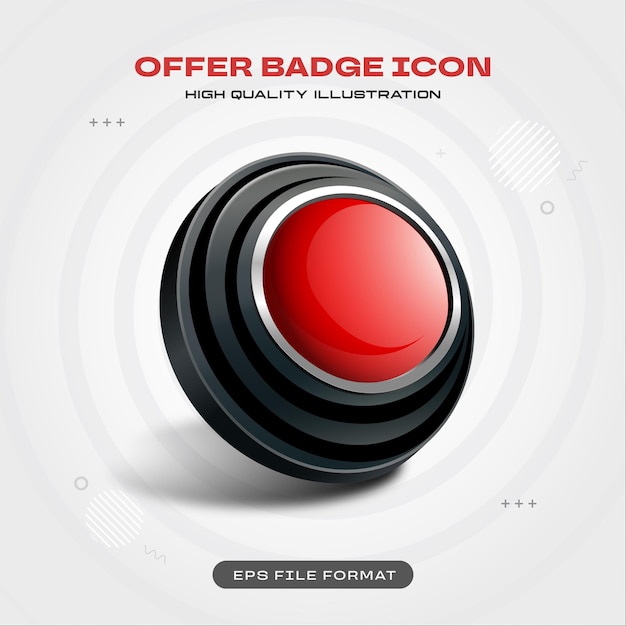 Free Vector shopping discount badge icon vector illustration