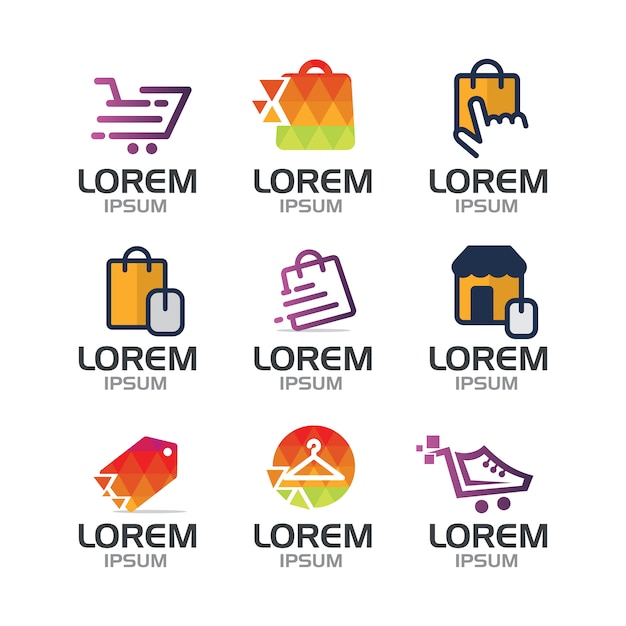 Shopping logo collection