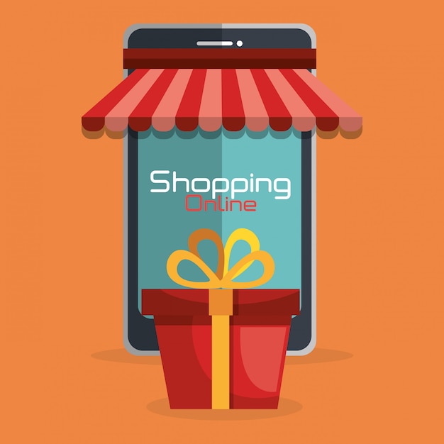 shopping online with phone 