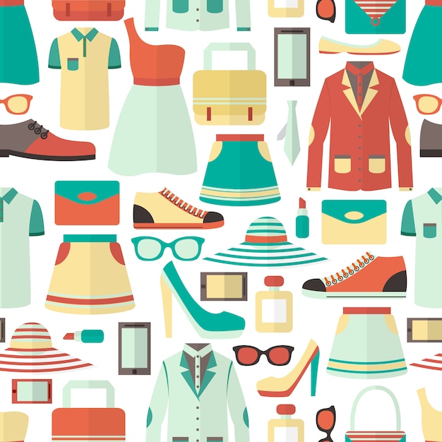 Shopping seamless pattern