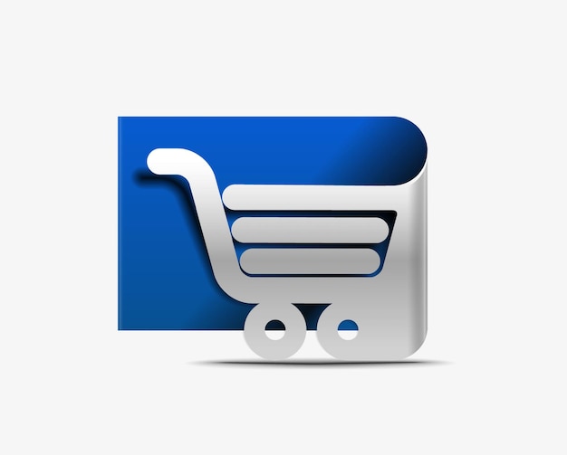 Shopping web icon design element.