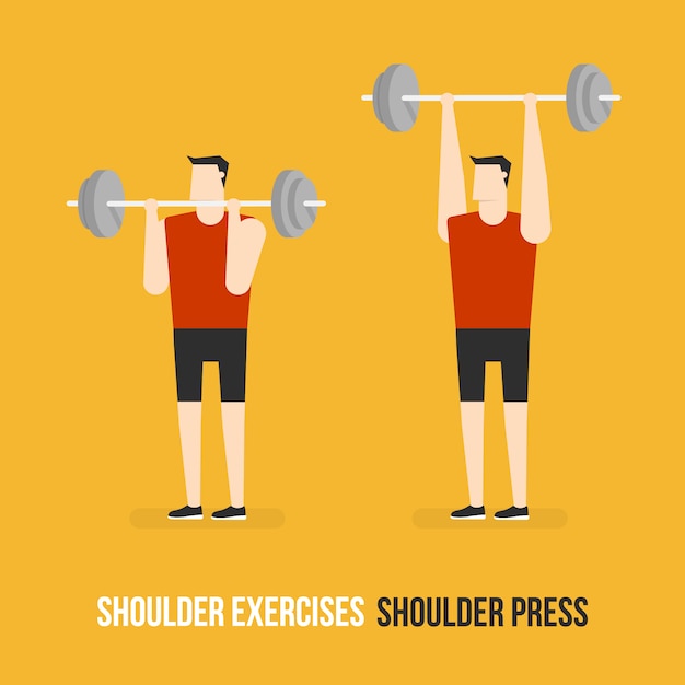 Shoulder press demostration