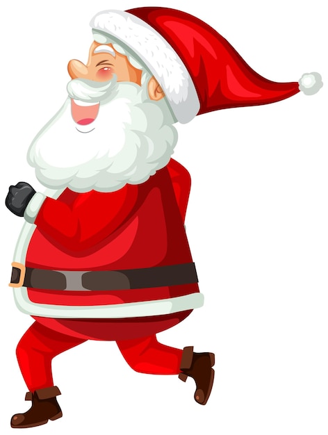 Free Vector side view of santa claus walking