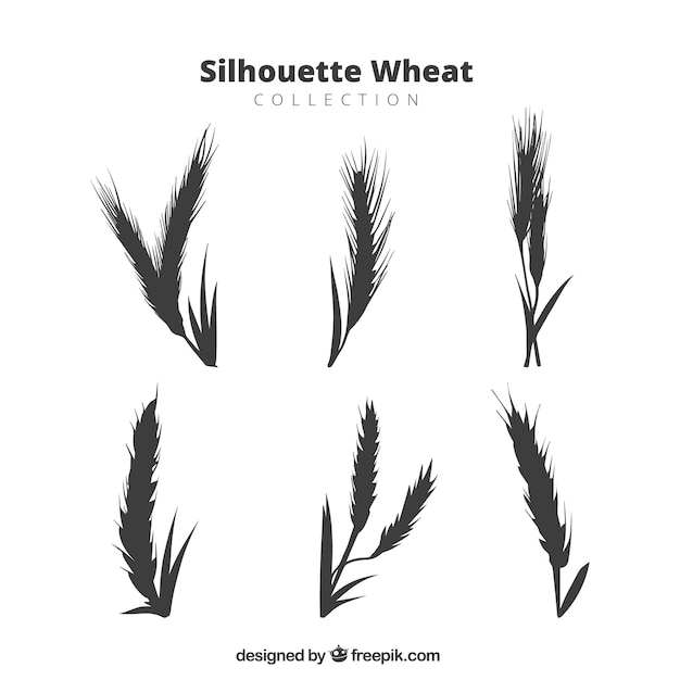 Silhouette wheat collection