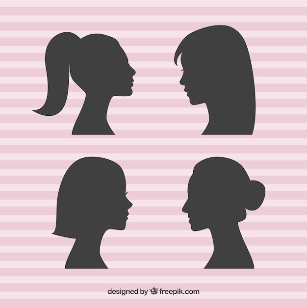 Silhouettes of women