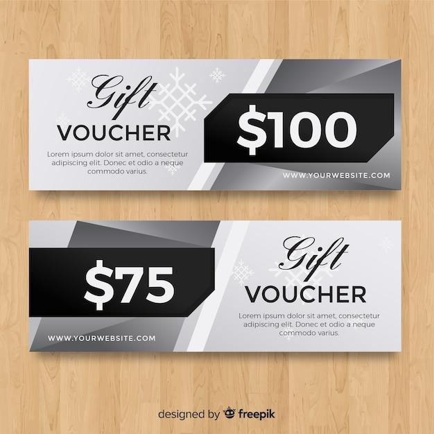 Silver gift voucher