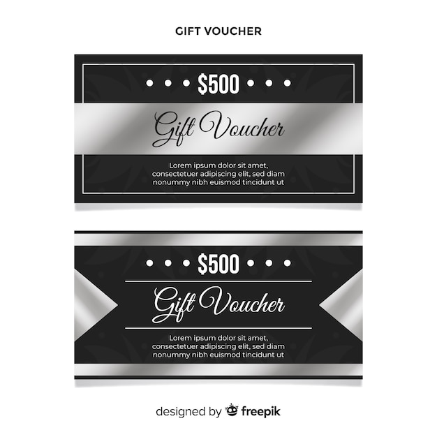 Silver gift voucher