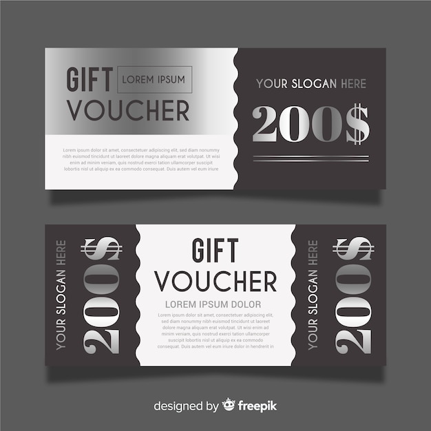 Silver gift voucher