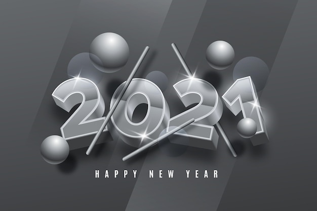 Free Vector silver new year background