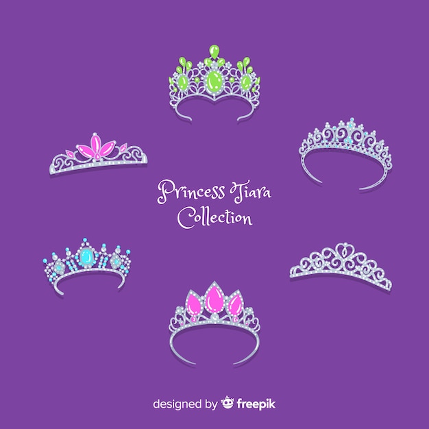 Silver princess tiara collection