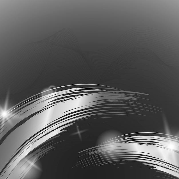 Free Vector silver wave abstract background illustration