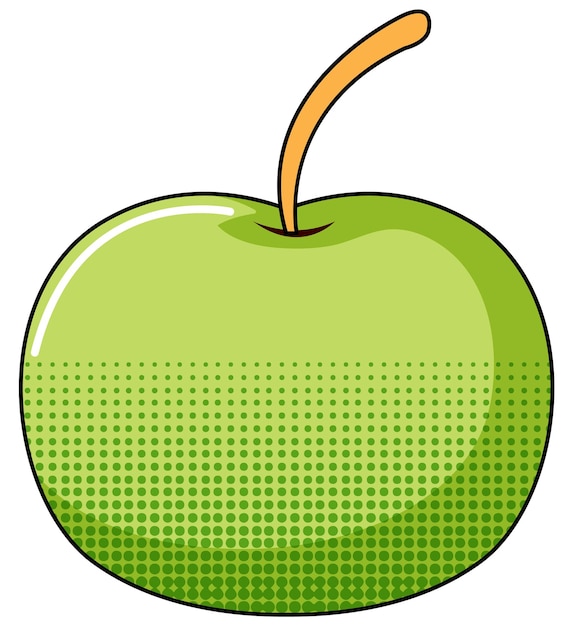 Free Vector simple apple on white background