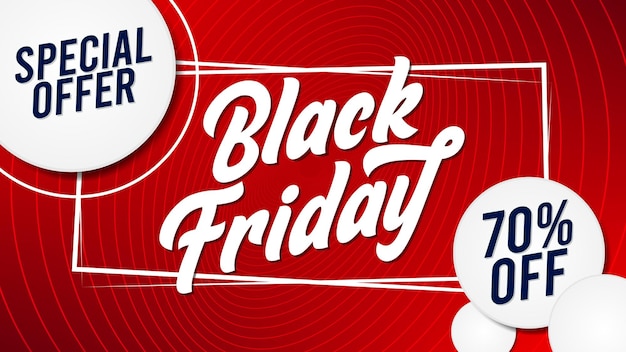 Free vector simple black friday background banner