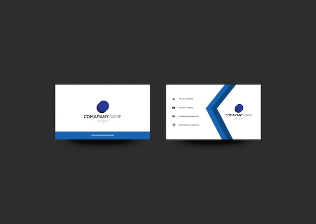 Free Vector simple business card