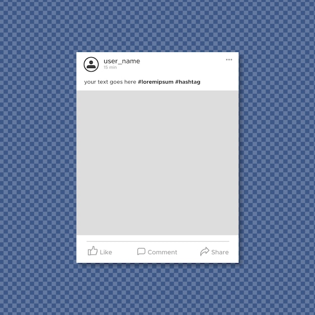 Simple facebook frame template