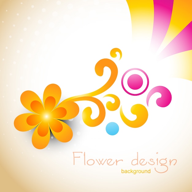 Simple floral background design