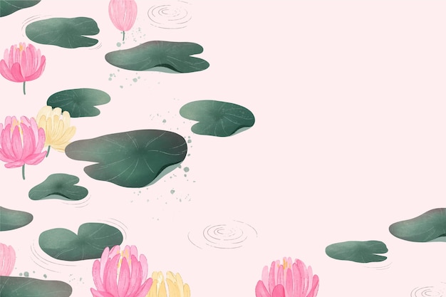 Free Vector simple floral background