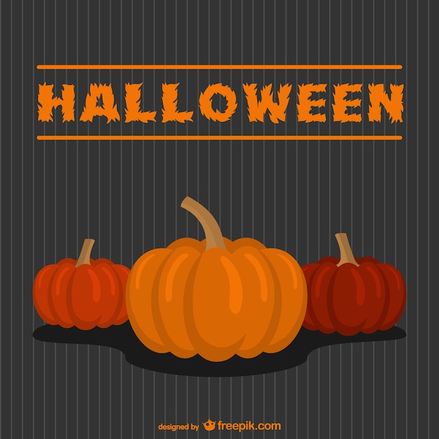 Free Vector simple halloween pumpkins