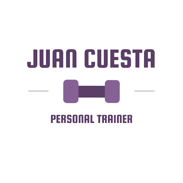 Simple juan cuesta personal trainer logo