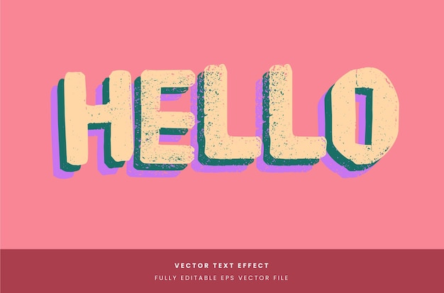 Free Vector simple layered text effect