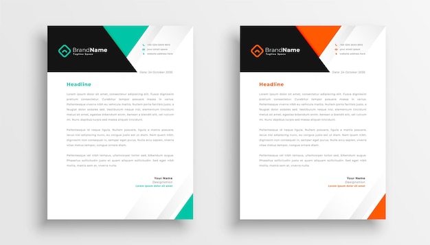 Simple letterhead design for your business