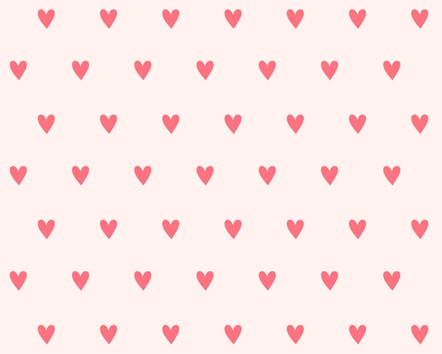 Free vector simple love heart pattern backdrop for textile fabric print