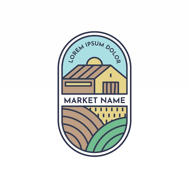 Simple market logo