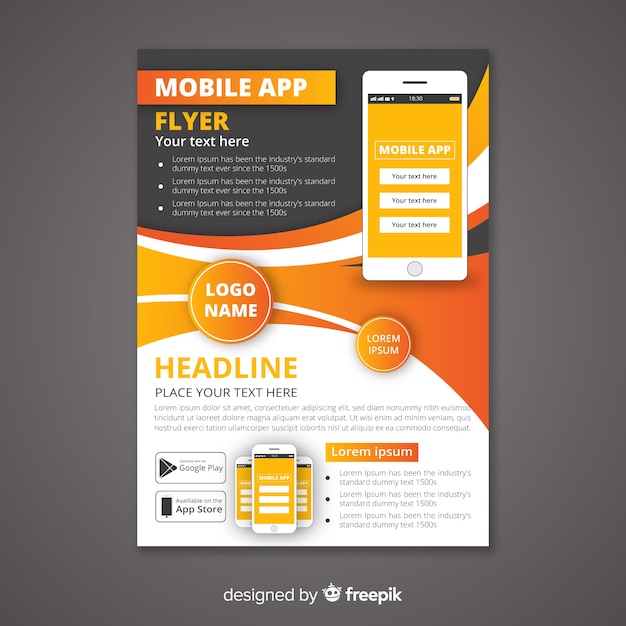 Simple mobile phone flyer