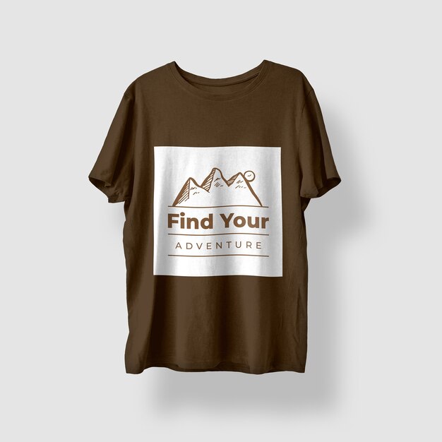 Simple monocolor find your adventure t-shirt